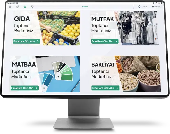 Geliştirdiğimiz entegre pazaryeri yapısı sayesinde, işletmeler: